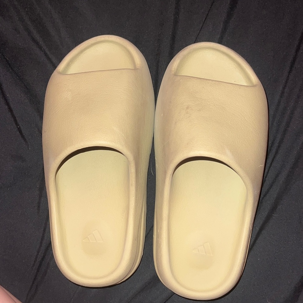 Adidas Cream Slide Sandals